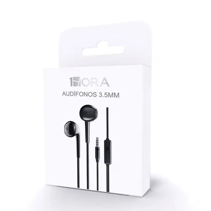 1HORA EARPHONE AUT122 BLACK WIRED PLUG IN