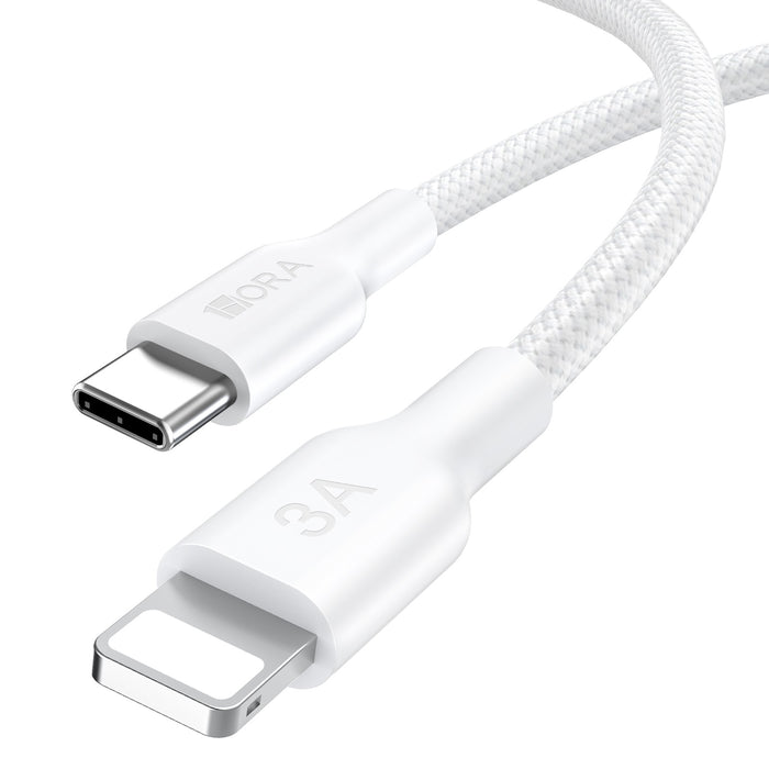 1HORA BRAIDED WIRE CAB273 WHITE C L 3A 1M
