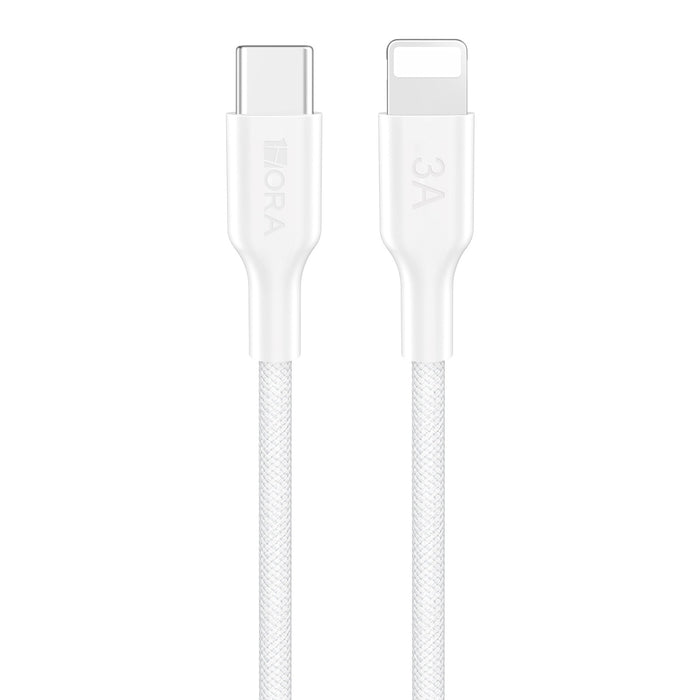 1HORA BRAIDED WIRE CAB273 WHITE C L 3A 1M