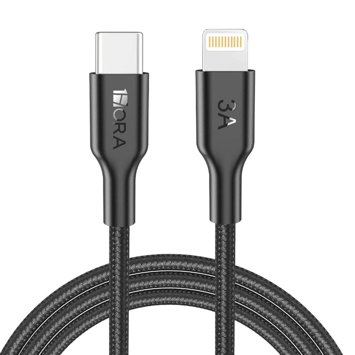 1HORA BRAIDED WIRE CAB273 BLACK C L 3A 1M