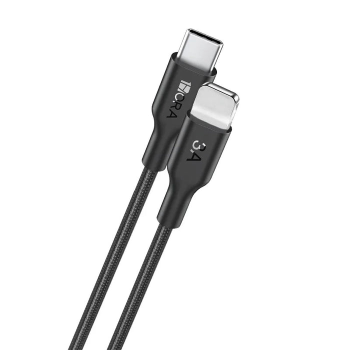 1HORA BRAIDED WIRE CAB273 BLACK C L 3A 1M