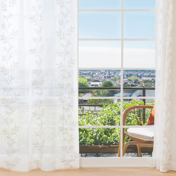 LACE CURTAIN ANV002 100X198X2