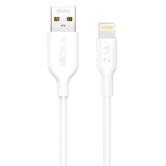 1HORA DATA CABLE CAB247 WHITE A L 2.1A 2M
