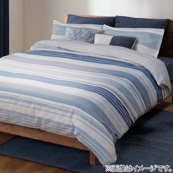 QUILT COVER PT36 STRIPED PATTERN BL D