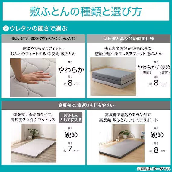 จัดเก็บง่าย PORYESTER ต้านแบคทีเรีย MATTLESS3 S F2201