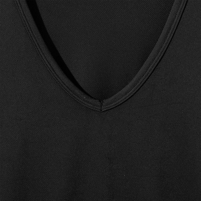 MEN'S COOL V-NECK T-SHIRT, MESH BK M