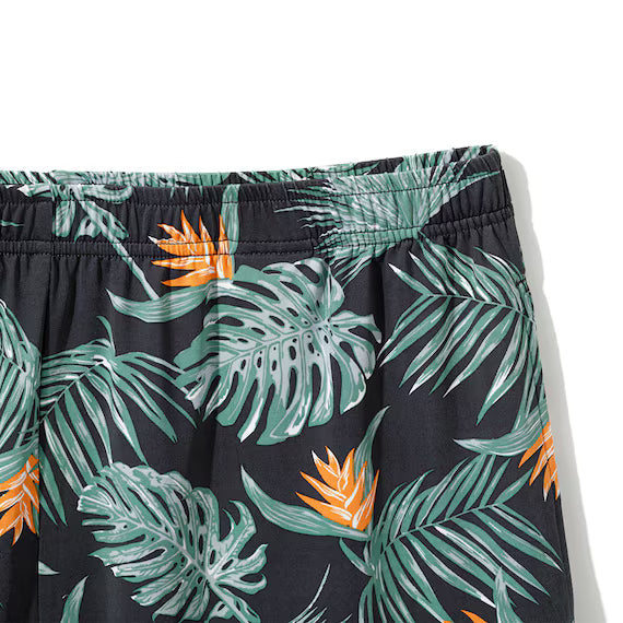 MEN SUPER COOL ROOMWEAR SET BOTANICAL BK M