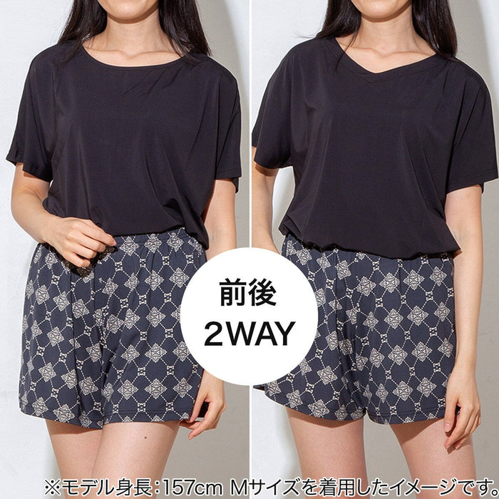 WOMEN'S SUPER COOL DOLMAN SLEEVE T-SHIRT BK M