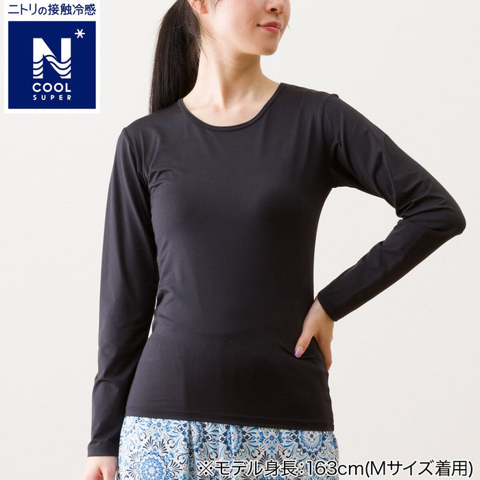 เสื้อเชิ้ตแขนยาวผู้หญิง SUPERCOOL UV-CUT BK M