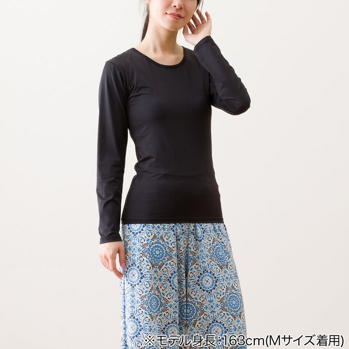 เสื้อเชิ้ตแขนยาวผู้หญิง SUPERCOOL UV-CUT BK M
