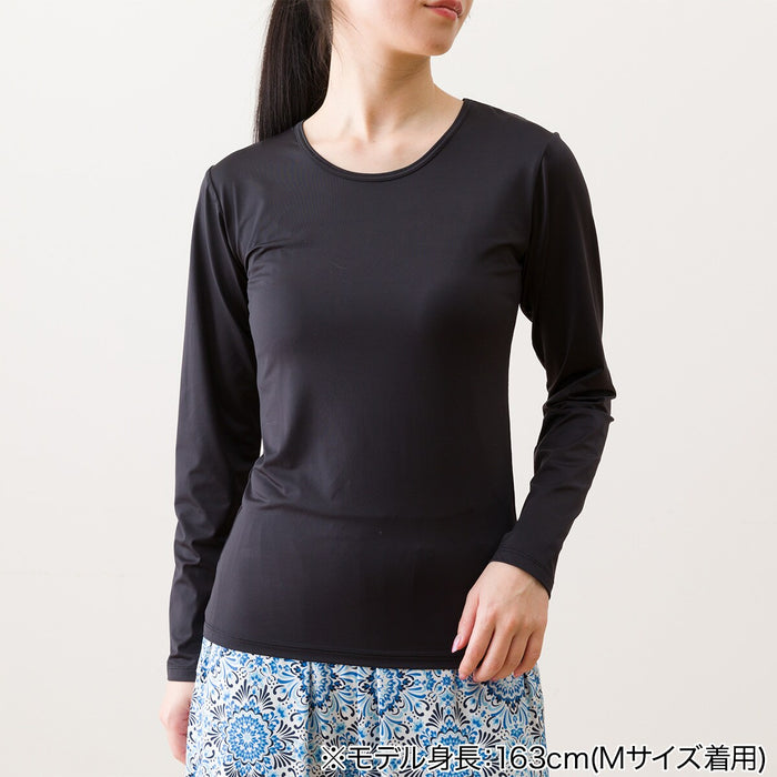เสื้อเชิ้ตแขนยาวผู้หญิง SUPERCOOL UV-CUT BK M