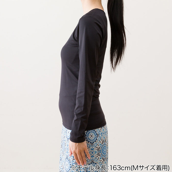 เสื้อเชิ้ตแขนยาวผู้หญิง SUPERCOOL UV-CUT BK M