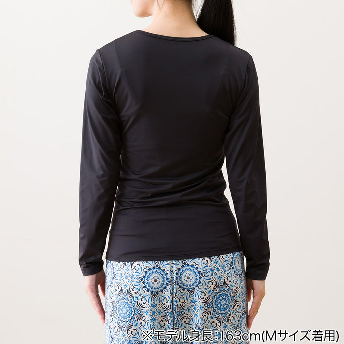 เสื้อเชิ้ตแขนยาวผู้หญิง SUPERCOOL UV-CUT BK M