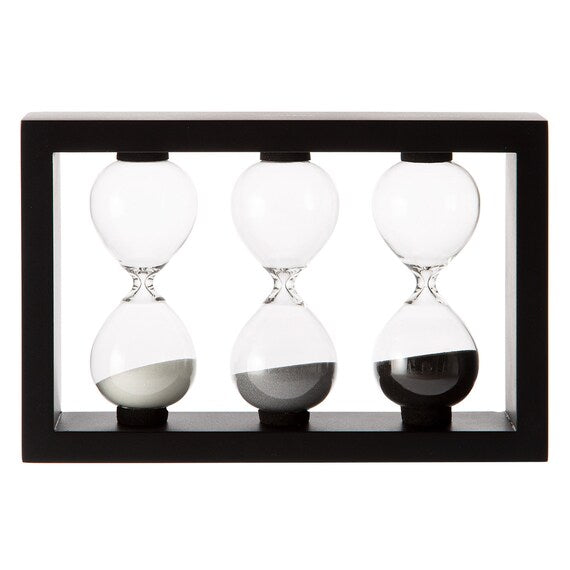 TABLE TOP DECOR SAND TIMER 3.4.5MIN W20D5H13