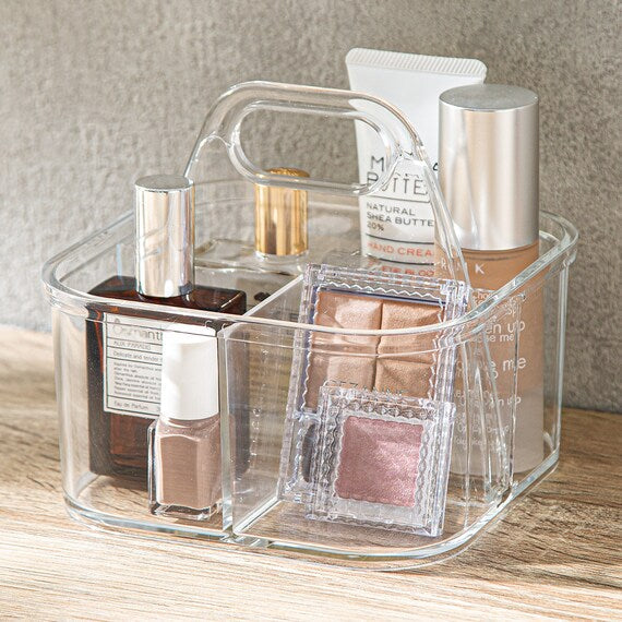 Stackable Caddy ACRYLIC STACKABLE CADDY W/HANDLE S W14.5D14.5H13
