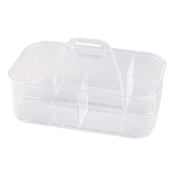 Stackable Caddy ACRYLIC STACKABLE CADDY W/HANDLE M W28D17H15