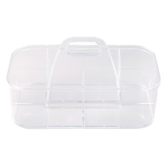 Stackable Caddy ACRYLIC STACKABLE CADDY W/HANDLE M W28D17H15