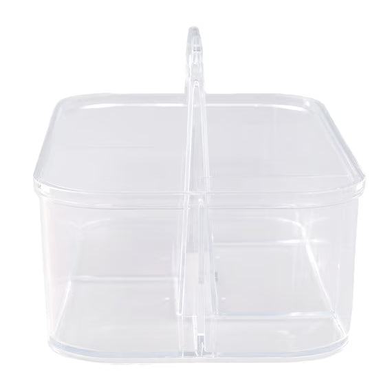 Stackable Caddy ACRYLIC STACKABLE CADDY W/HANDLE M W28D17H15