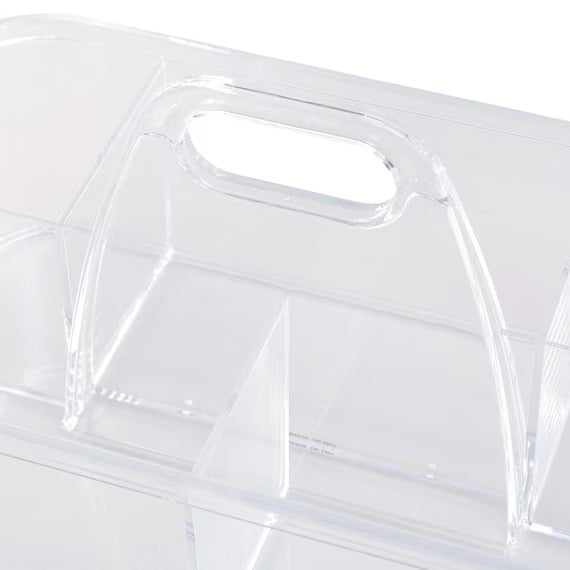 Stackable Caddy ACRYLIC STACKABLE CADDY W/HANDLE M W28D17H15