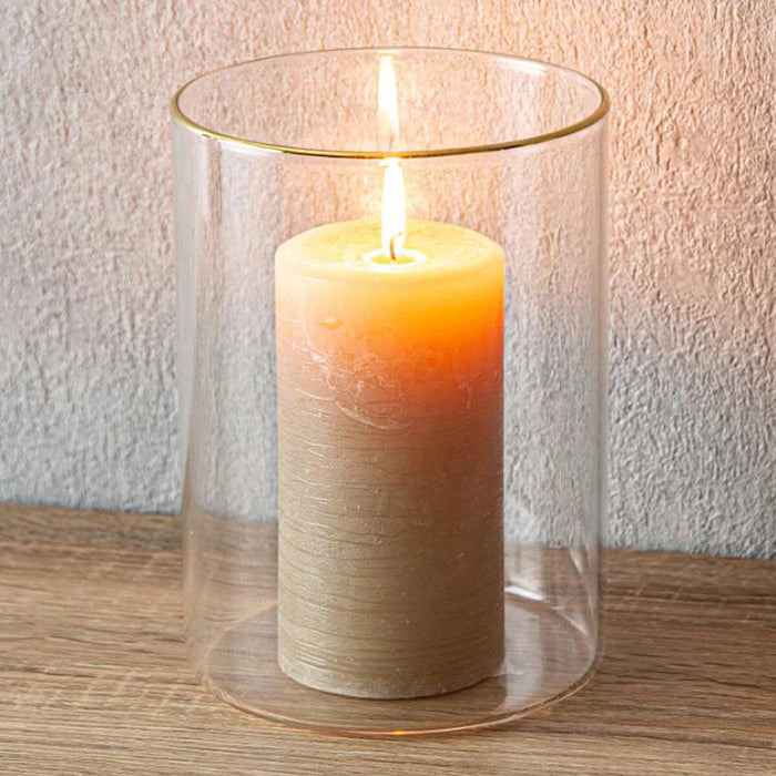 GLASS CANDLE HOLDER GD1318 RO01