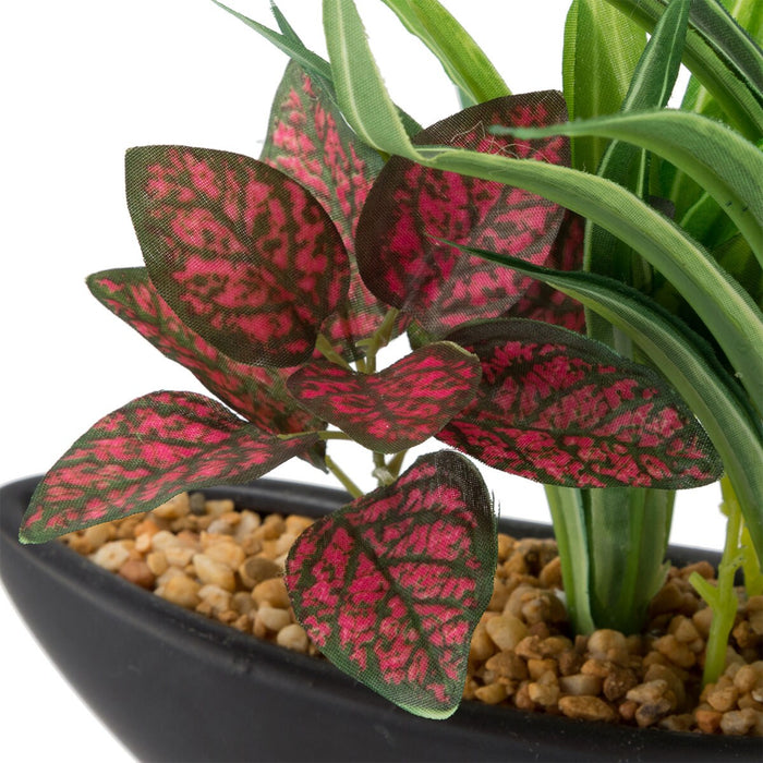 18CM ASST LEAF W/62LVS (W/CERAMIC POT) F235-S557/8399NT