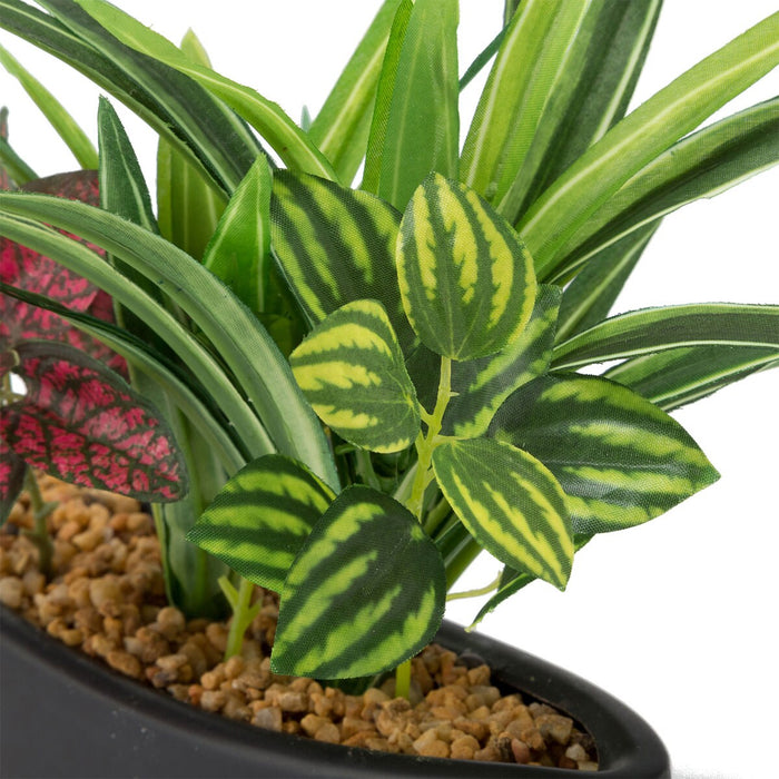 18CM ASST LEAF W/62LVS (W/CERAMIC POT) F235-S557/8399NT