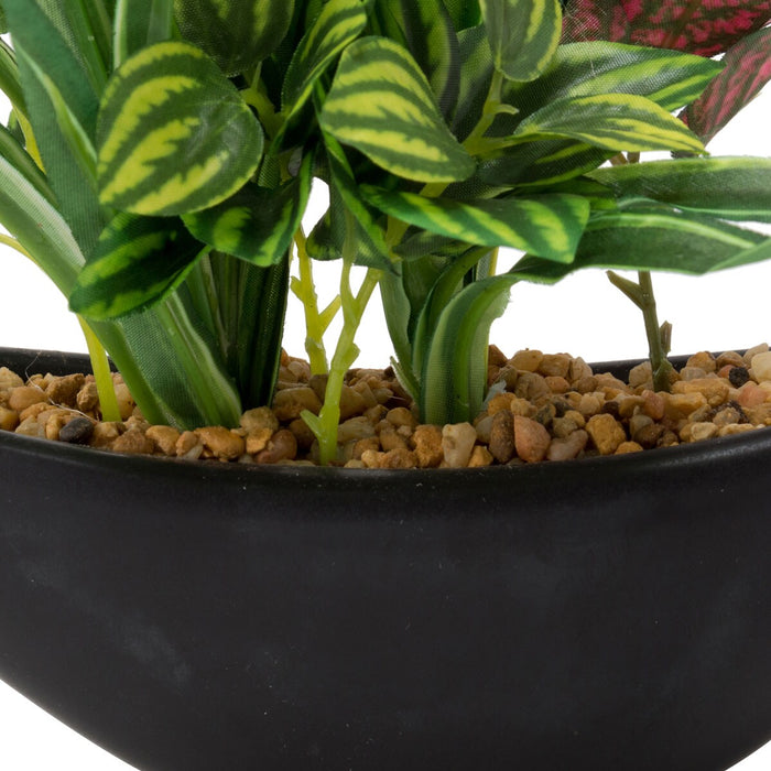 18CM ASST LEAF W/62LVS (W/CERAMIC POT) F235-S557/8399NT