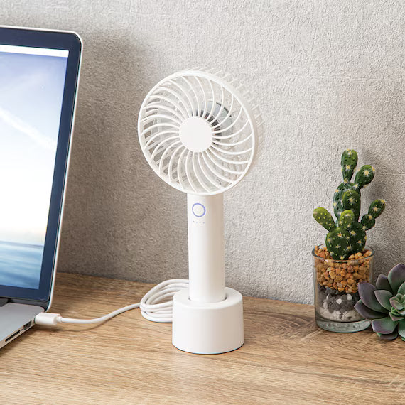 HANDY FAN WITH CHARGEABLE BASE HF317DGY