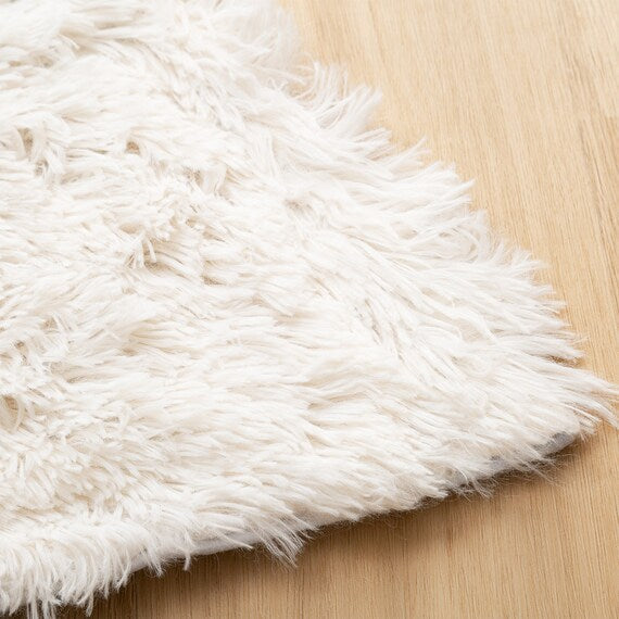 CHRISTMAS TREE SKIRT FAKE FUR WHITE M-SIZE NHN