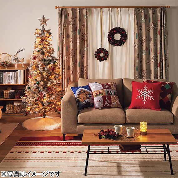 CHRISTMAS TREE SKIRT FAKE FUR WHITE M-SIZE NHN