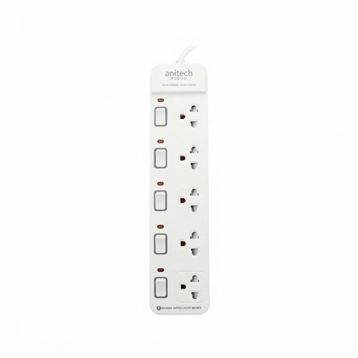ANITECH 5 WAY 5 SWITCH 5M H2155 WHITE