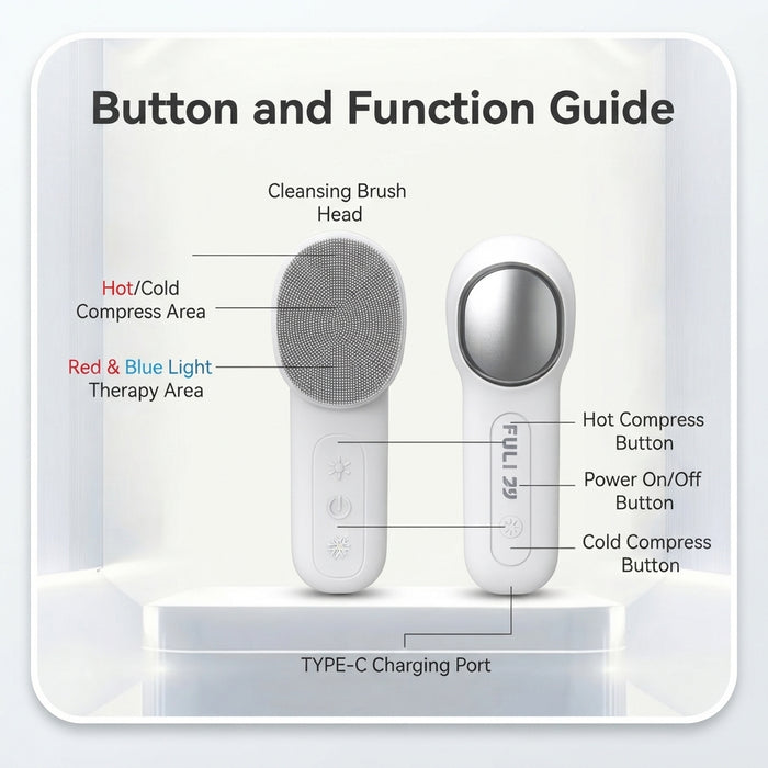 HOT&COLD SONIC FACIAL CLEANSING BRUSH