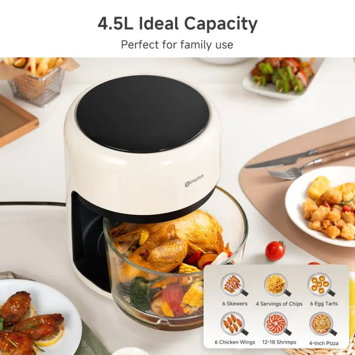 GLASS BASKET AIR FRYER 017 3.5L TOUCH-CONTROL  W/SHEETS CWH BS