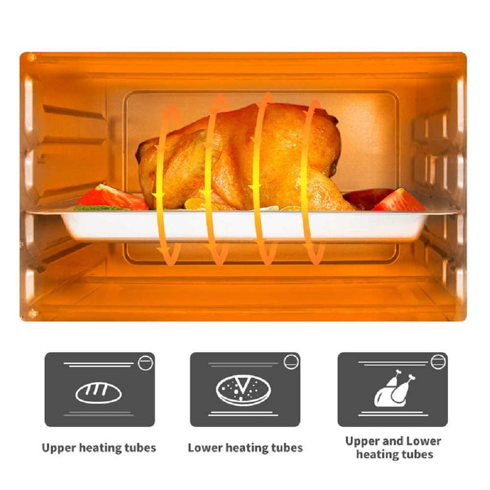 ELECTRIC OVEN 006-30L-BEIGE-TH THREE-PRONG PLUG