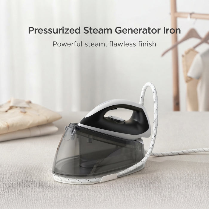 STEAM STATION IRON 021-BLACK AND WHITE-TH THREE-PRONG PLUG