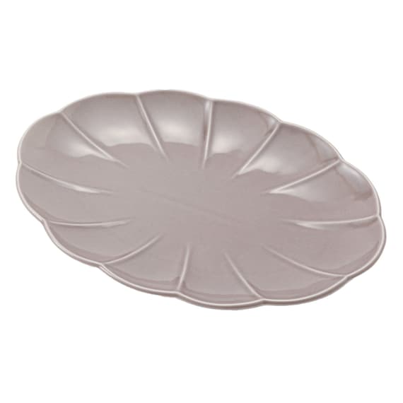 Oval plate SHINOGI MO