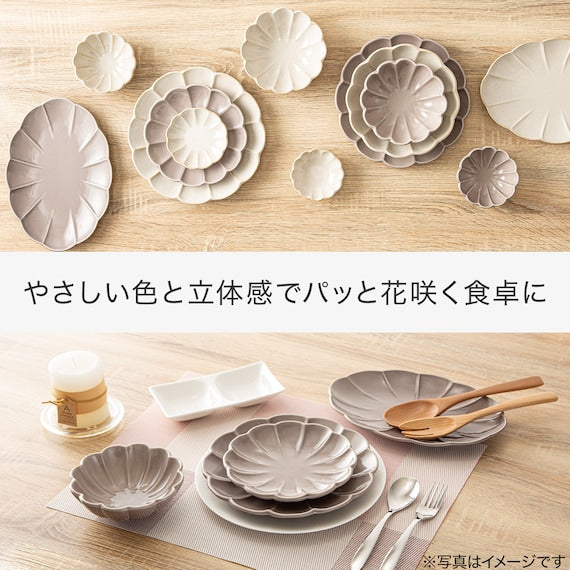 Oval plate SHINOGI MO