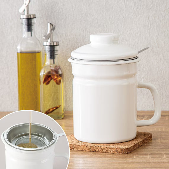 ENAMEL OIL POT 1.1L KY013