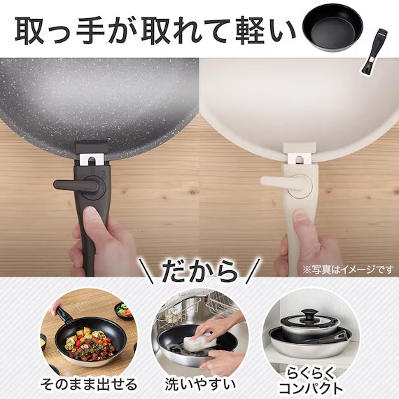 หม้อ&กระทะทอดพร้อมด้ามจับถอดออกได้ 7P ชุด BE TORERU3