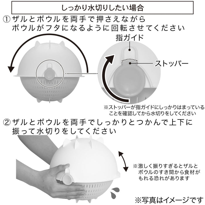 ชุดชามกระชอนหมุนได้ ขนาดเล็ก GY