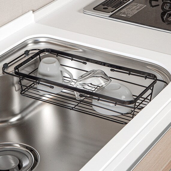 ตะกร้าใส่จานเคลือบสองชั้น BK