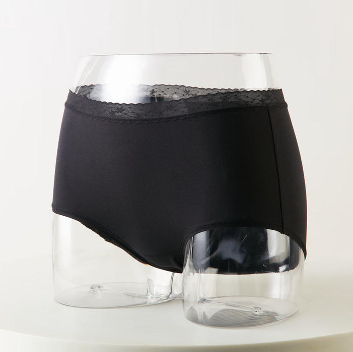 WOMEN MODAL LACE UNDERWEAR BK M