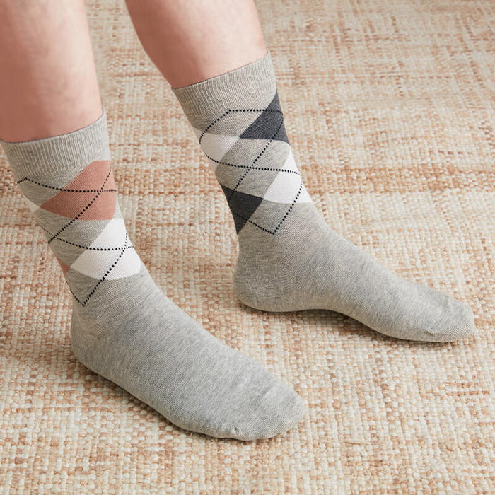 MEN SOCKS DIAMOND GY