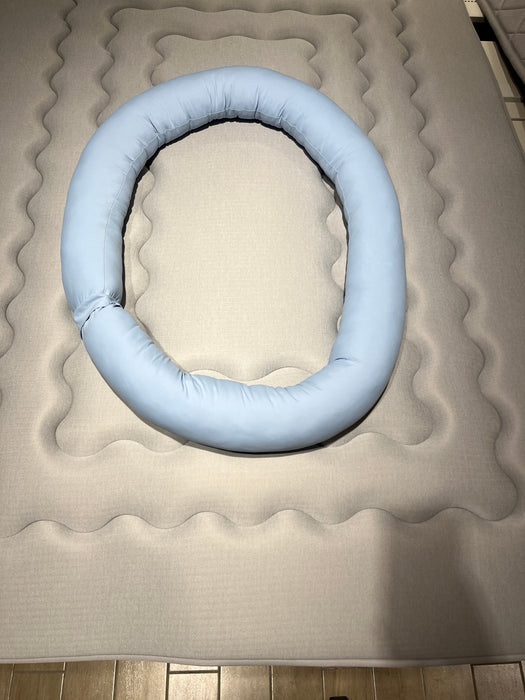 N COOL FLUFFY CIRCULAR PILLOW BLUE P2572