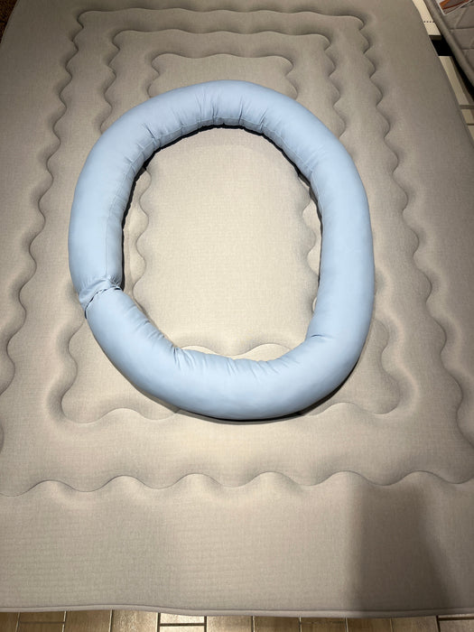 N COOL FLUFFY CIRCULAR PILLOW BLUE P2572