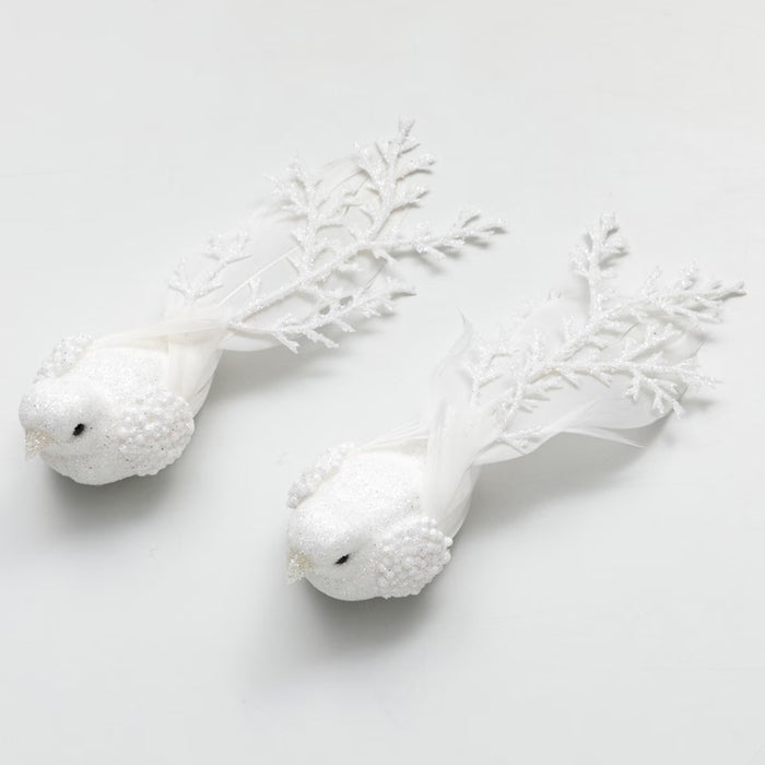 CHRISTMAS ORNAMENT BIRDS CLIP SET 2P H247044 N5AN