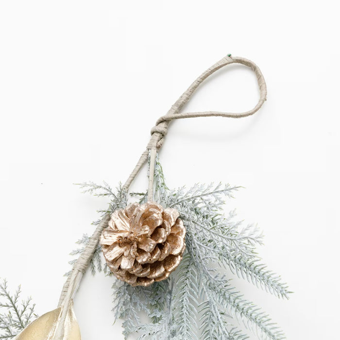 CHRISTMAS GARLAND WHITE GOLD 150CM N5AN