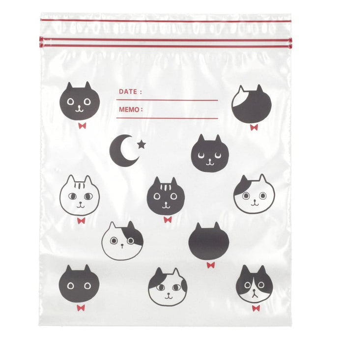 FREEZERBAG DOUBLE ZIPPER  CAT PATTERN TW M25