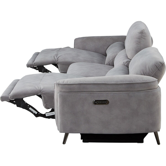 2M ELECTRIC WIDE 3 SEATER SOFA LS02 PEY GY