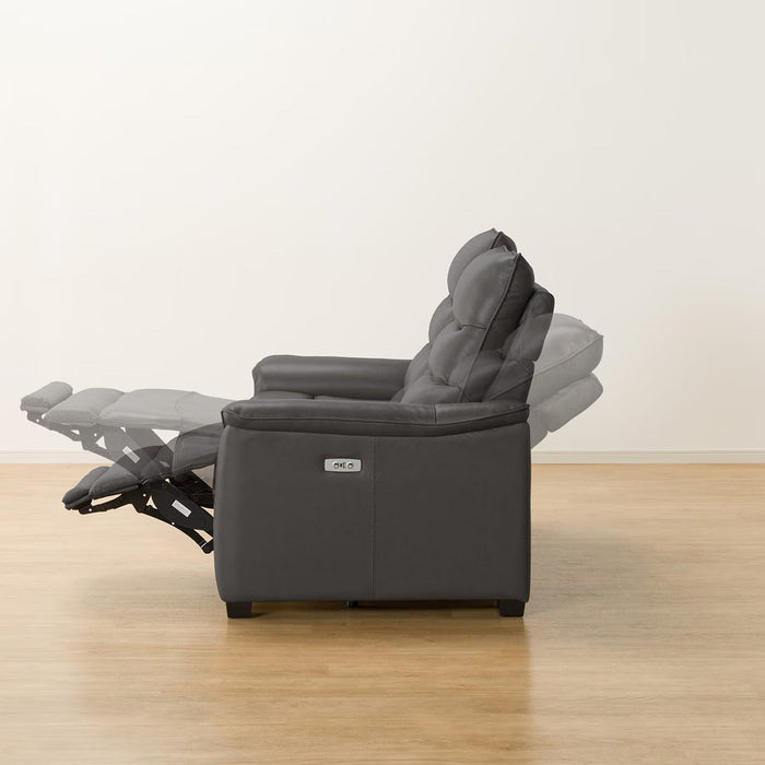 โซฟาไฟฟ้า 2P N-BELIEVA 3 TK-LEATHER DGY